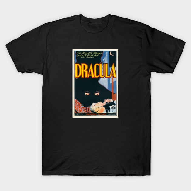 Dracula (1931) Movie Poster T-Shirt by Noir-N-More